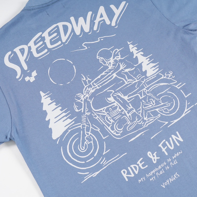 [N01192] T-shirt Oversized Distro Motif &quot; SPEEDWAY &quot;