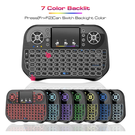 Mini Wireless Keyboard Touch Pad Mouse Backlight