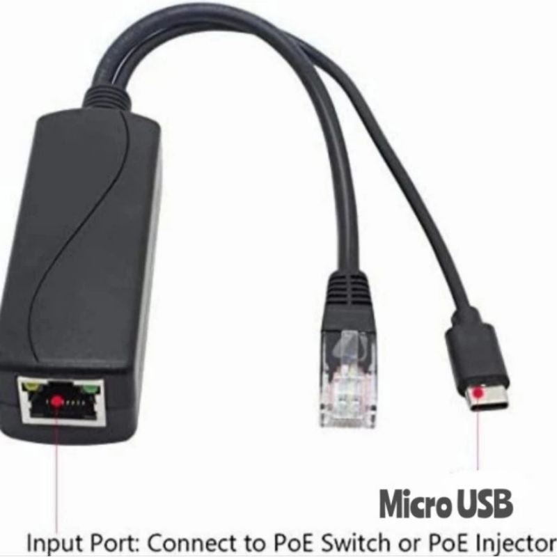 Poe Spliter Injector 48 V -2A Micro USB / Spliter Poe