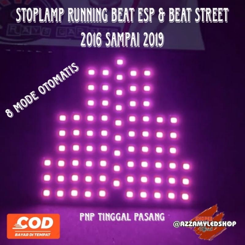 COD lampu rem stoplamp running beat esp beat street 8 mode beat esp beat street 2016 2017 2018 2019 super terang pnp