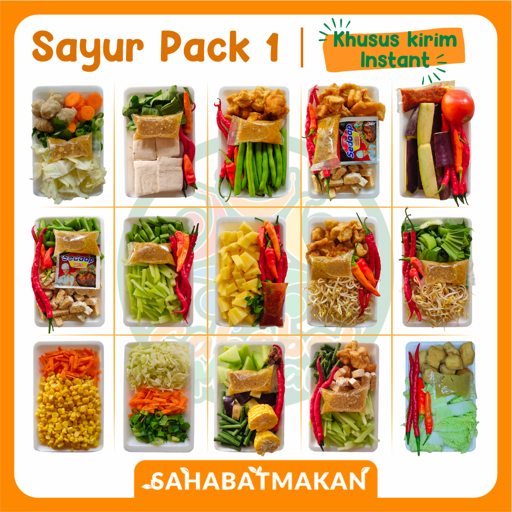 [KHUSUS INSTANT] Sayur Pack / Prep / Instant. Murah dan Praktis — SahabatMakan