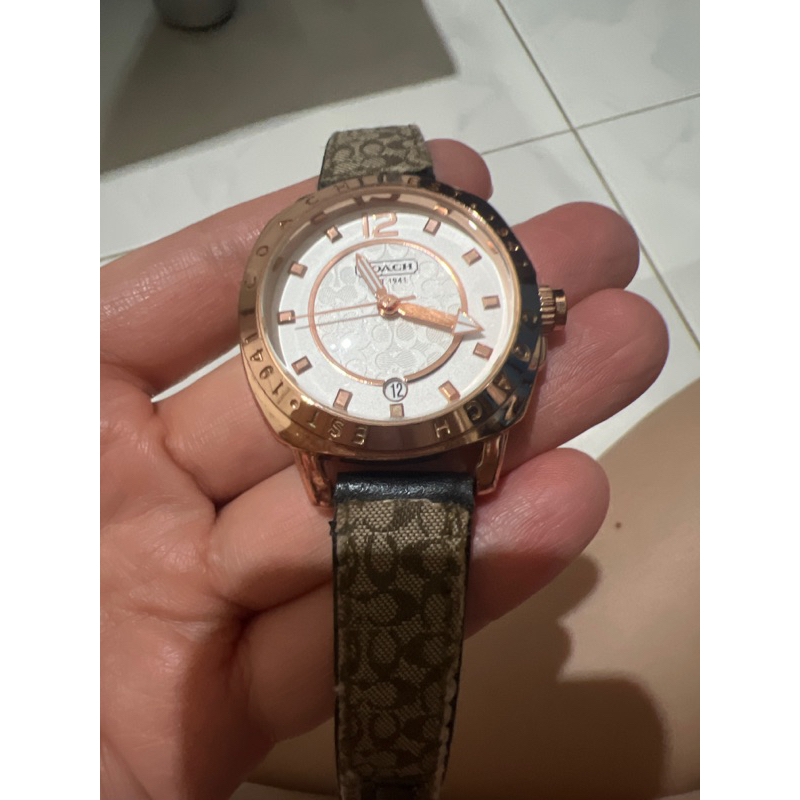 Jam tangan wanita coach preloved