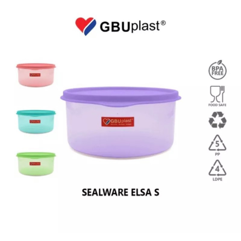 Toples Kue Snack Tempat Cemilan  Lebaran Plastik GBU ELSA  Kedap Udara Ukuran  S, M, L | Sealware Warna