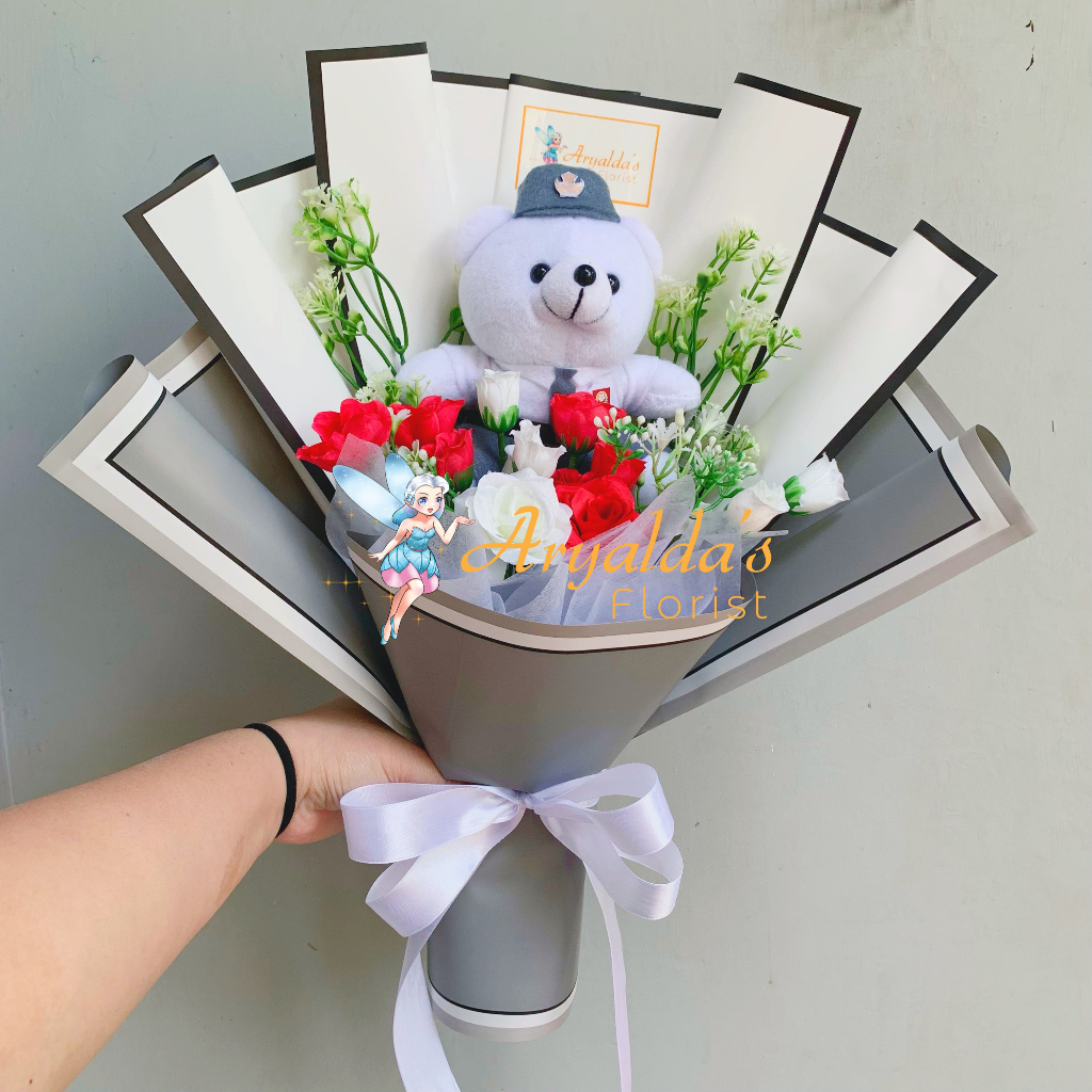 [READY STOCK] PREMIUM Bouquet Mini | Buket Kelulusan SMA, Anniversary, Graduation | Boneka Wisuda / 