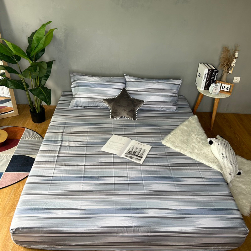 Sprei Anti Geser Bahan Katun Premium | MINIMALIS DAVINCI BY BEVERLY | 90 100 120 160 180