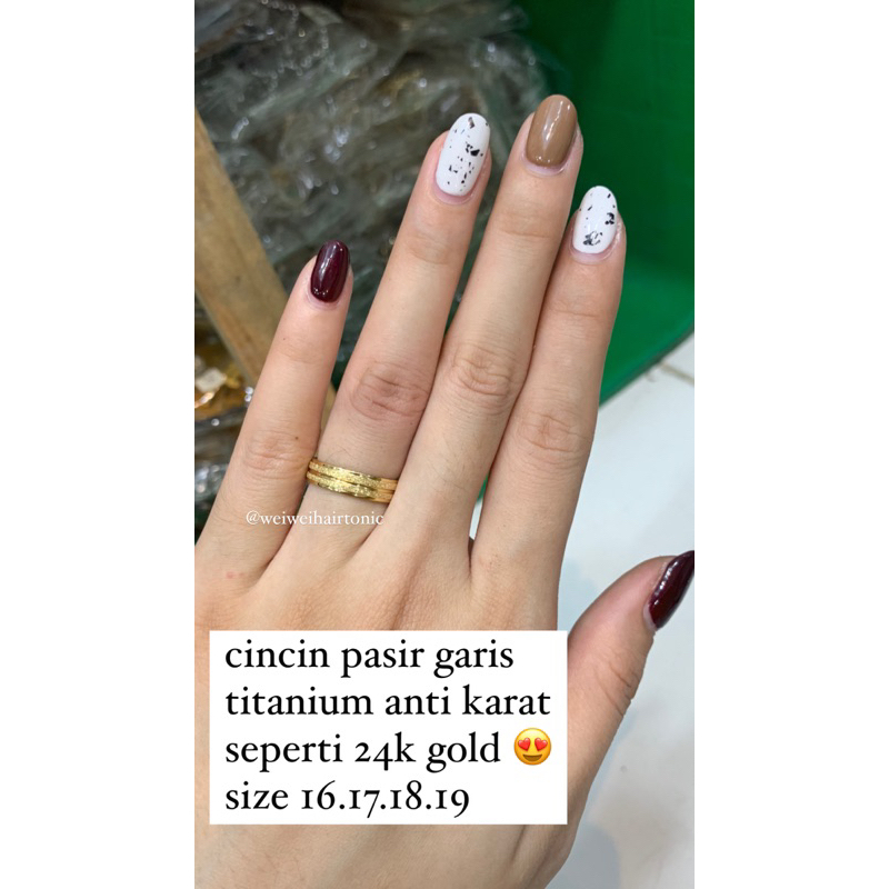 cincin pasir titanium || cincin couple titanium