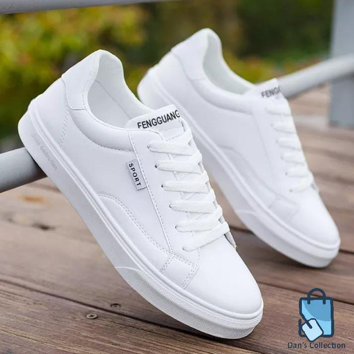 SEPATU SNEAKERS CASUAL/SPATU PRIA WANITA/SPATU FULL PUTIH/SPATU MURAH