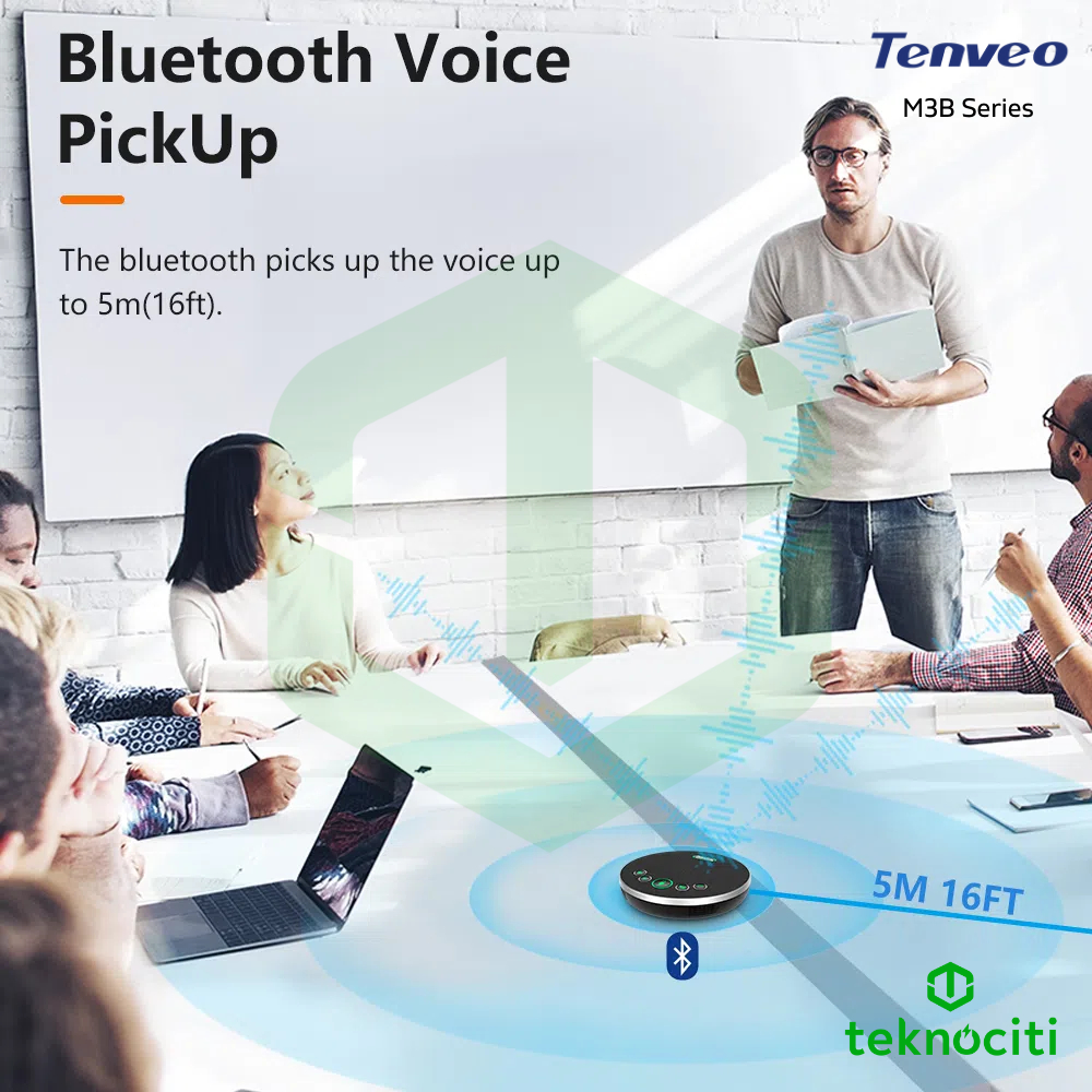 TENVEO Pro USB Speakerphone / Group Meeting Conference Mic + Bluetooth Speaker M3 / M3B