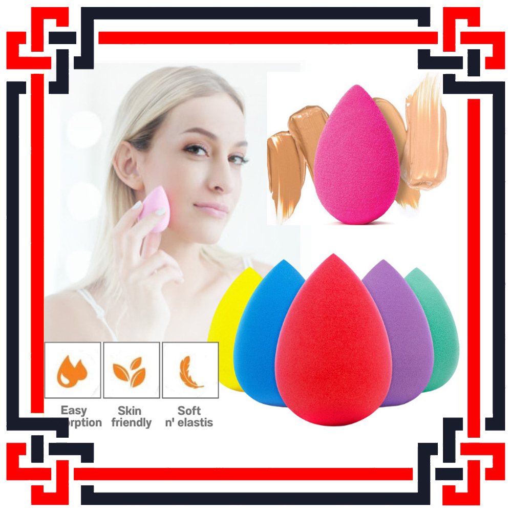 LS Sponge Puff Thumb Air Cushion Foundation Spon Mini Jari Spon finger