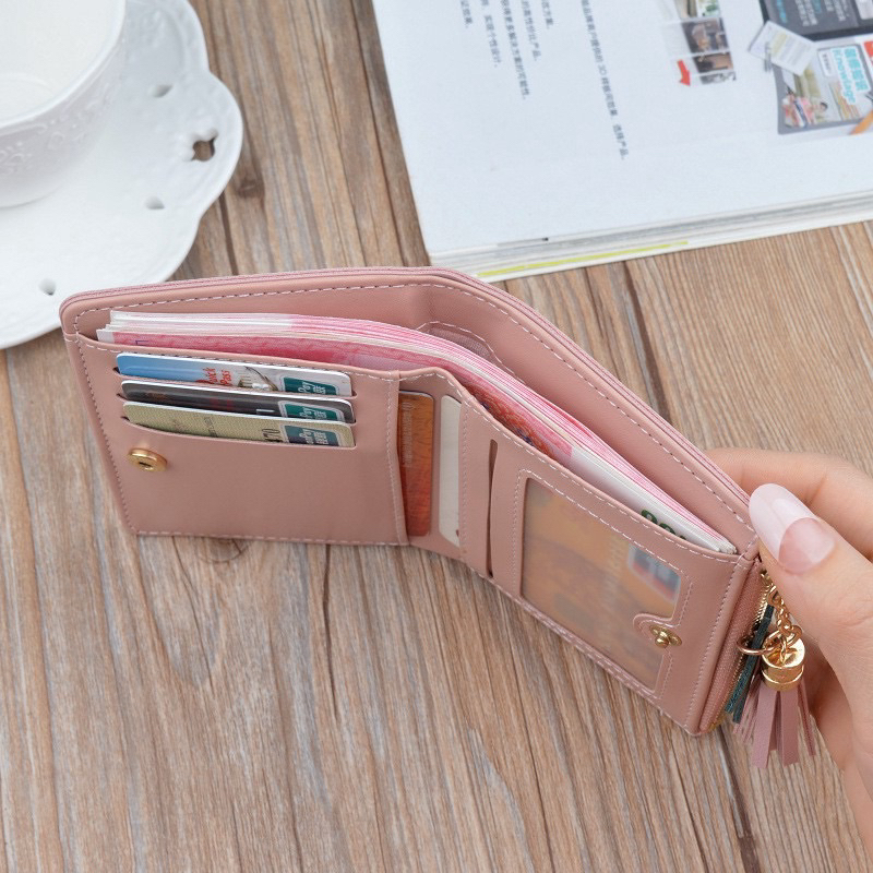 bgskinbukittinggi- Dompet Lipat Mini Wanita Korean Fashion Trendy Fashion Wallet