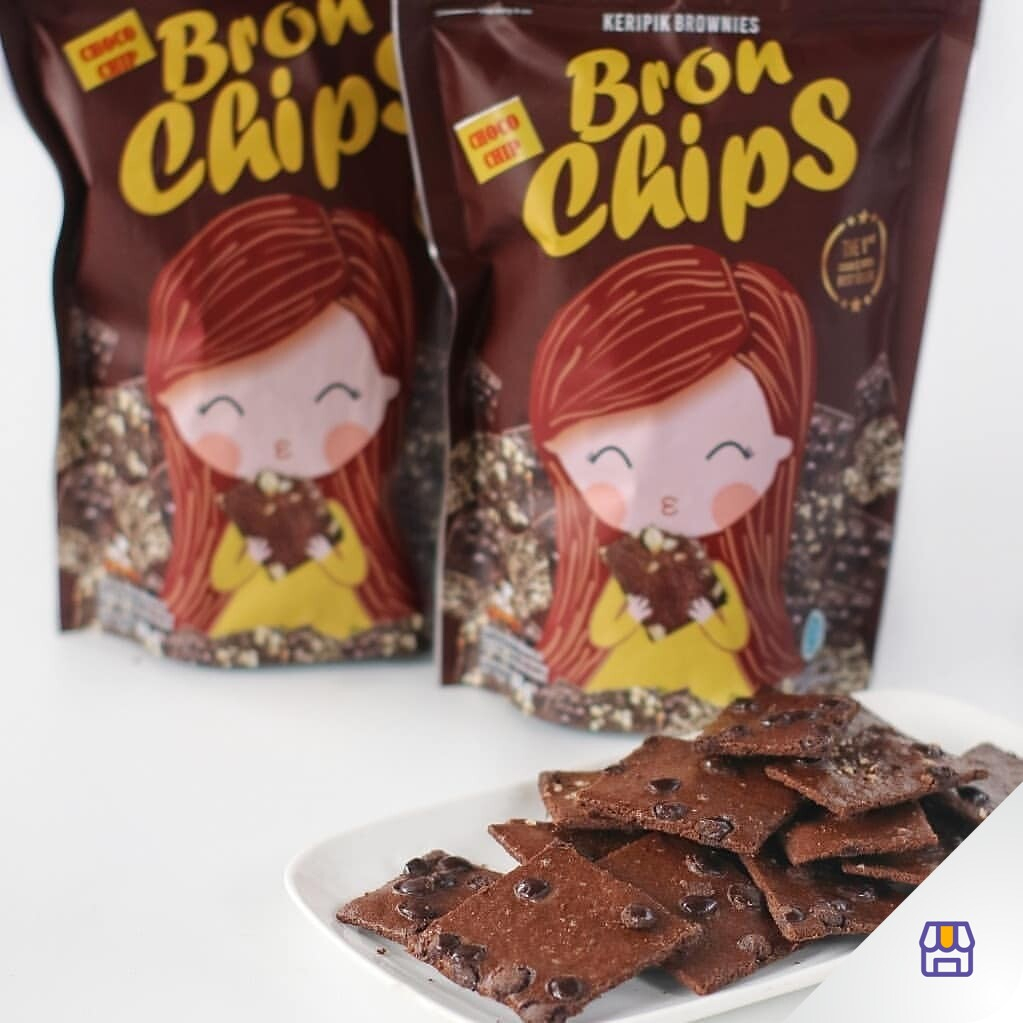 

Bronchips Keripik Brownies Keju Kacang Greantea ChocoChips 60gr bronchip brownies Pusat