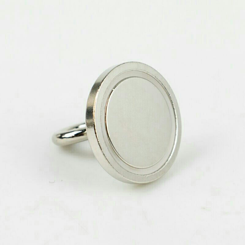 Magnet Gantungan Sheep Eye Hook Strong Neodymium 66kg snf42 Silver