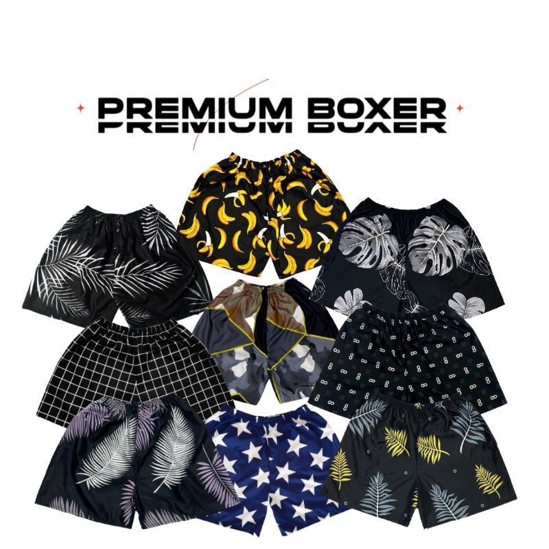 PAKET 5 PCS BOXER PREMIUM/BOXER PRIA WANITA/BOXER DISTRO/BOXER MURAH/BOXER