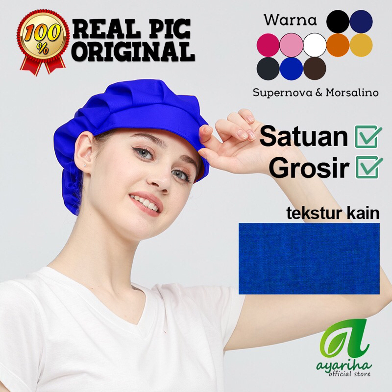 ✅Hairnet Topi Kain (Bisa Dicuci)