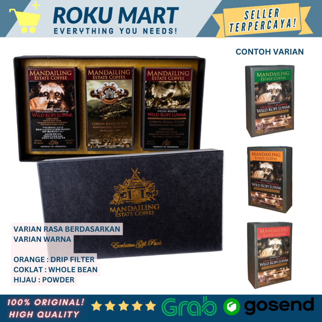 

Mandailing Estate Coffee Exclusive Gift Pack Parsel Paket Hadiah Kopi