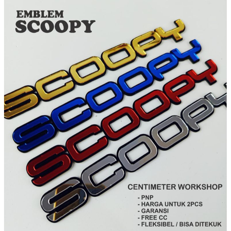 EMBLEM BODY MOTOR / EMBLEM SCOOPY