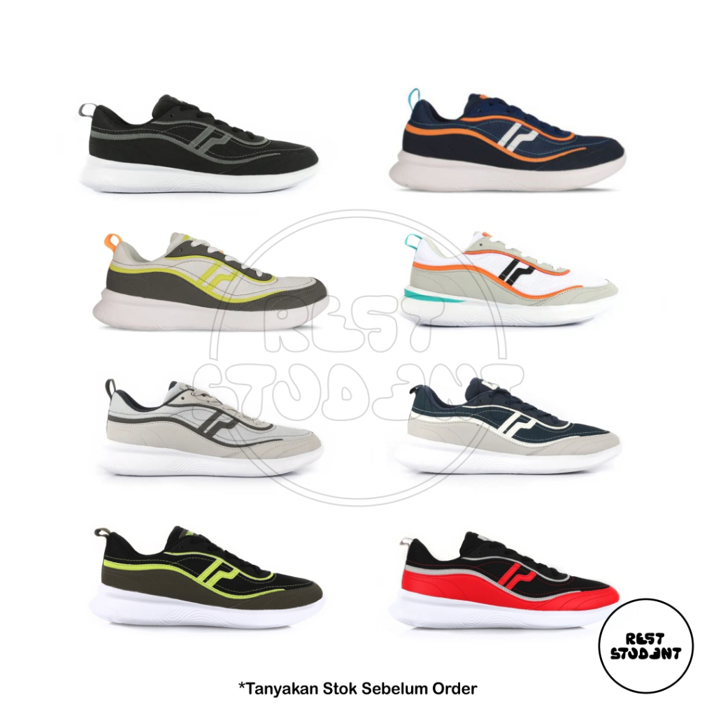 Sepatu Piero Arc Wave Street - Black Olive | Black Red | Black Phantom | Cream Grey White | Navy Gre