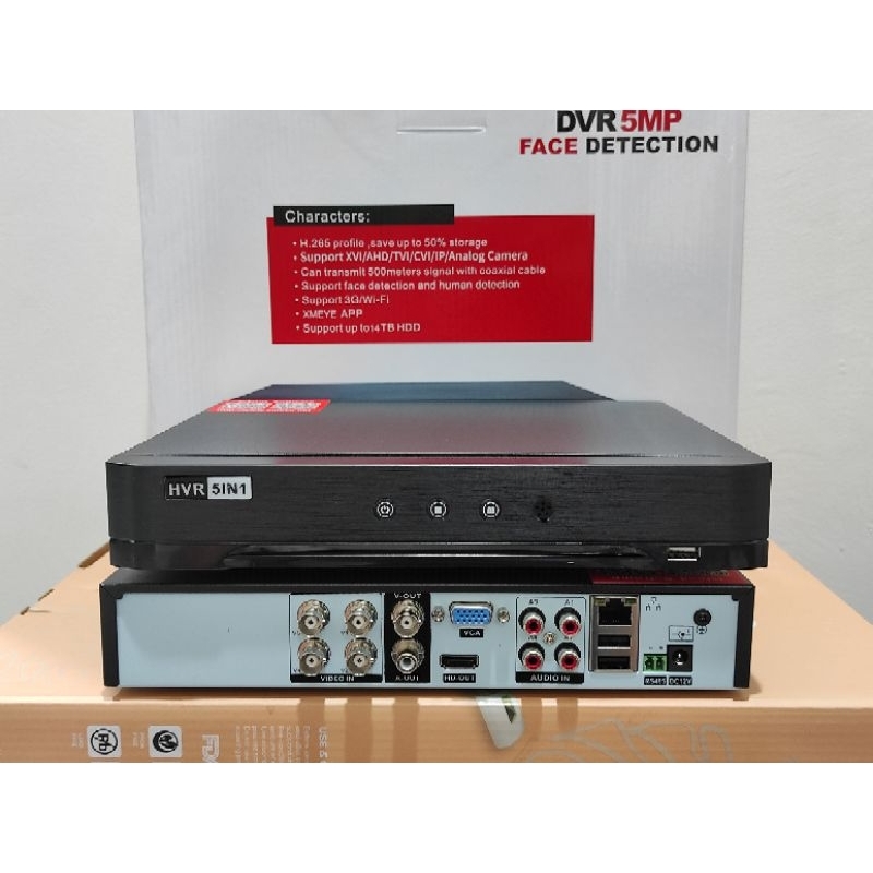 DVR 4 Ch Full HD Xmeye support Kamera Analog, HDTVI, AHD,IP Cam, HDCVI