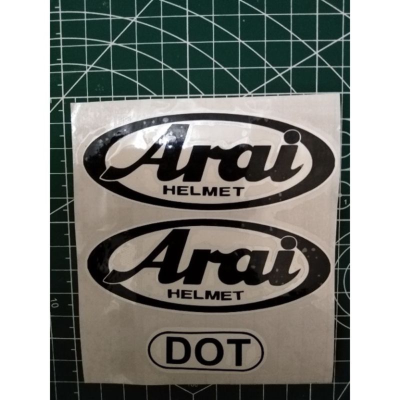 stiker helm, Arai, 1 set model cutting