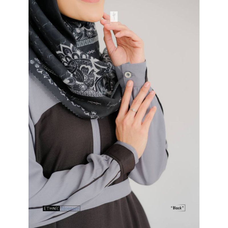 Ethnic Blossom Dress Sederhana Elegan Rizquna Shop