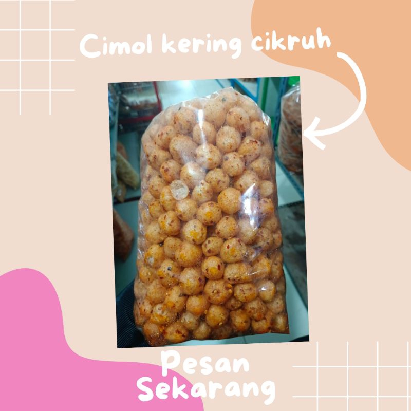 

cimol kering pedas cikruh 1 kg