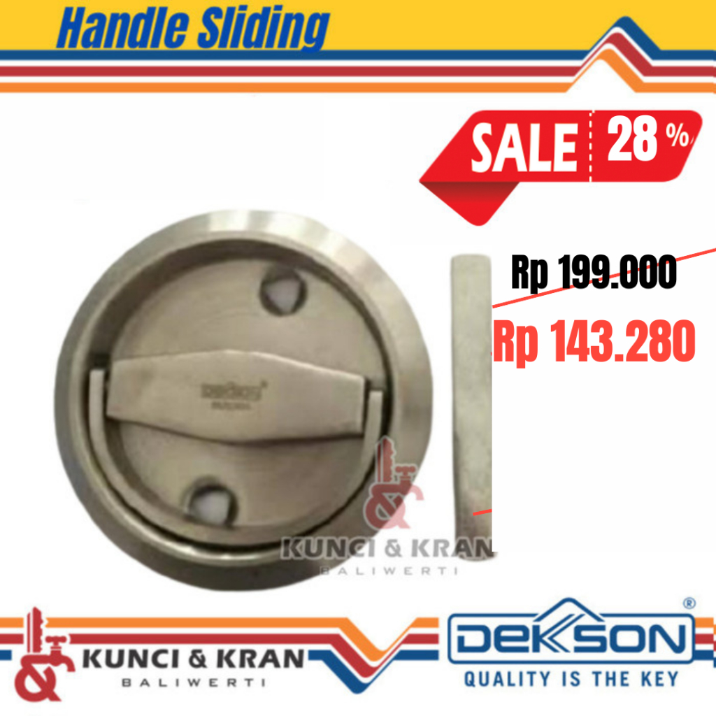 Handle Tanam Dekson Dekkson COMEN DKS 009 SS Handle pintu geser handle pintu sliding