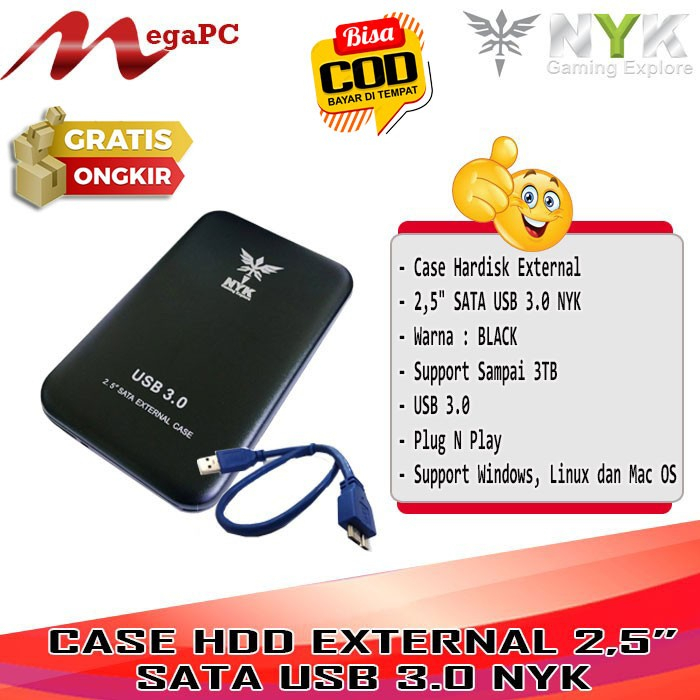 Case Hardisk External 2,5&quot; SATA USB 3.0 NYK