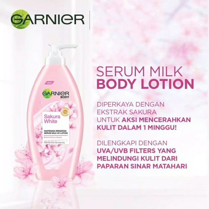 ⭐BAGUS⭐ GARNIER Body Serum 400ml | Body Lotion Sakura Glow | Bright Complete UV Glowing Skin