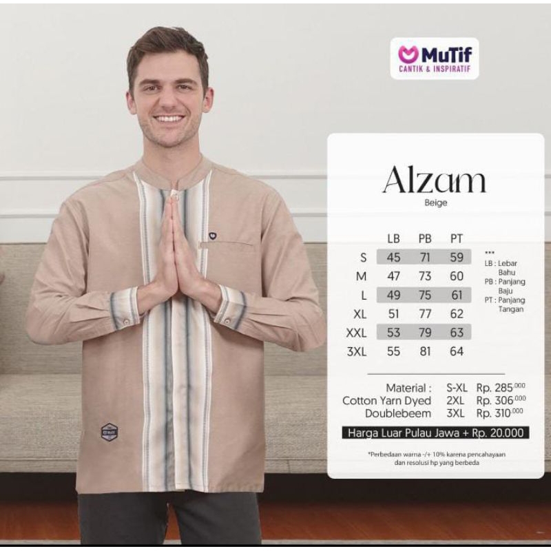 #Mutif Man Alzam, Mutif Lengan panjang