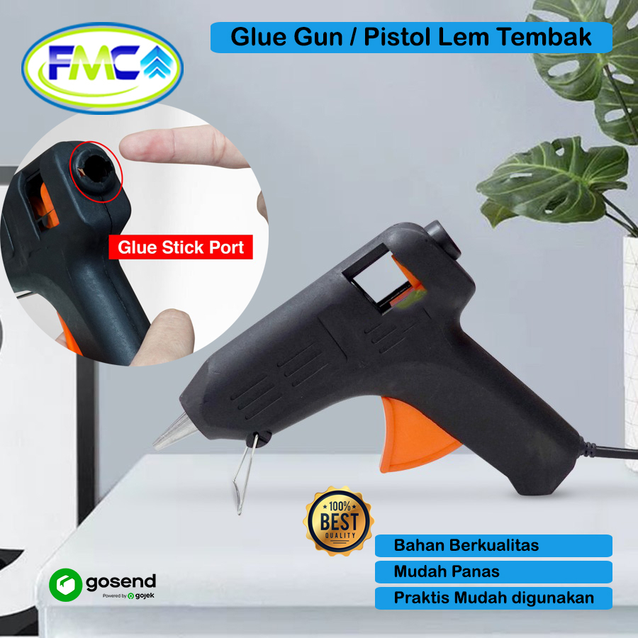 Tembakan Glue Gun Lem Bakar Kerajinan DIY Hot Melt Glue Gun Stick Serbaguna