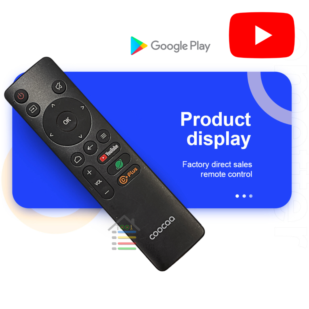 REMOTE COOCAA SMART TV ANDROID 32S3U 40S3U 43S3U 32Z72 40Z72 32SS7G 40S7G