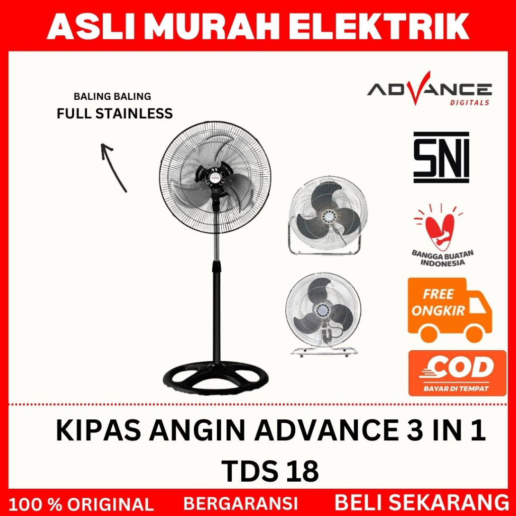 KIPAS ANGIN 3 IN 1 ADVANCE // KIPAS ANGIN ADVANCE TDS18