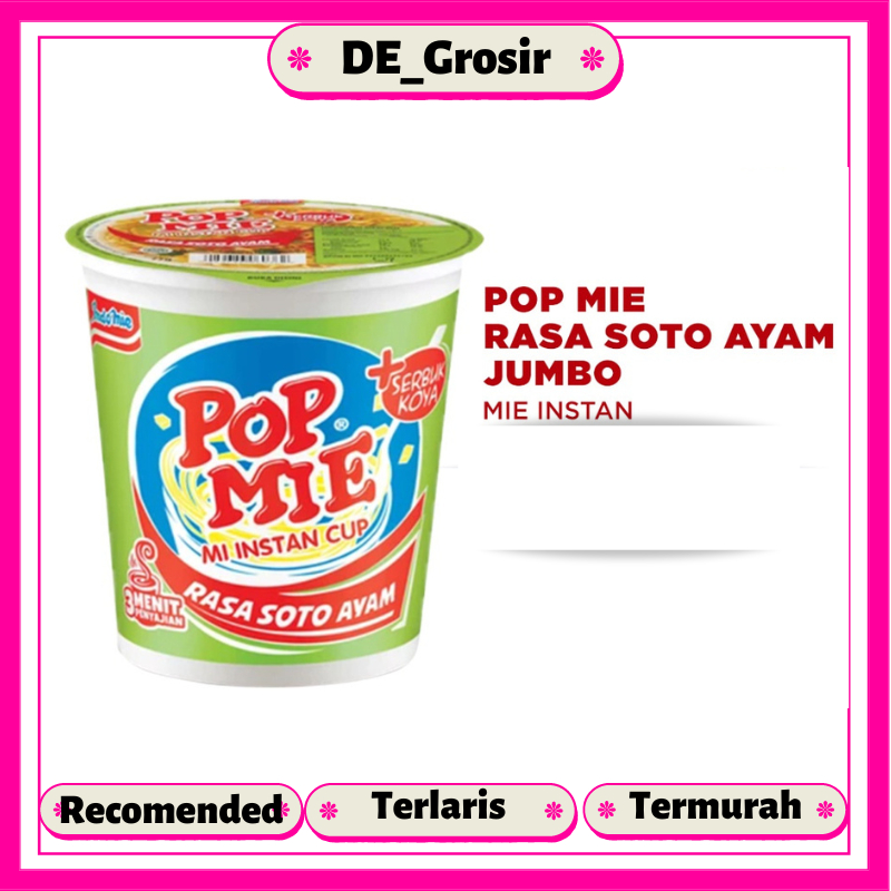 

Pop Mie Rasa Soto Ayam Jumbo 77gr Satuan