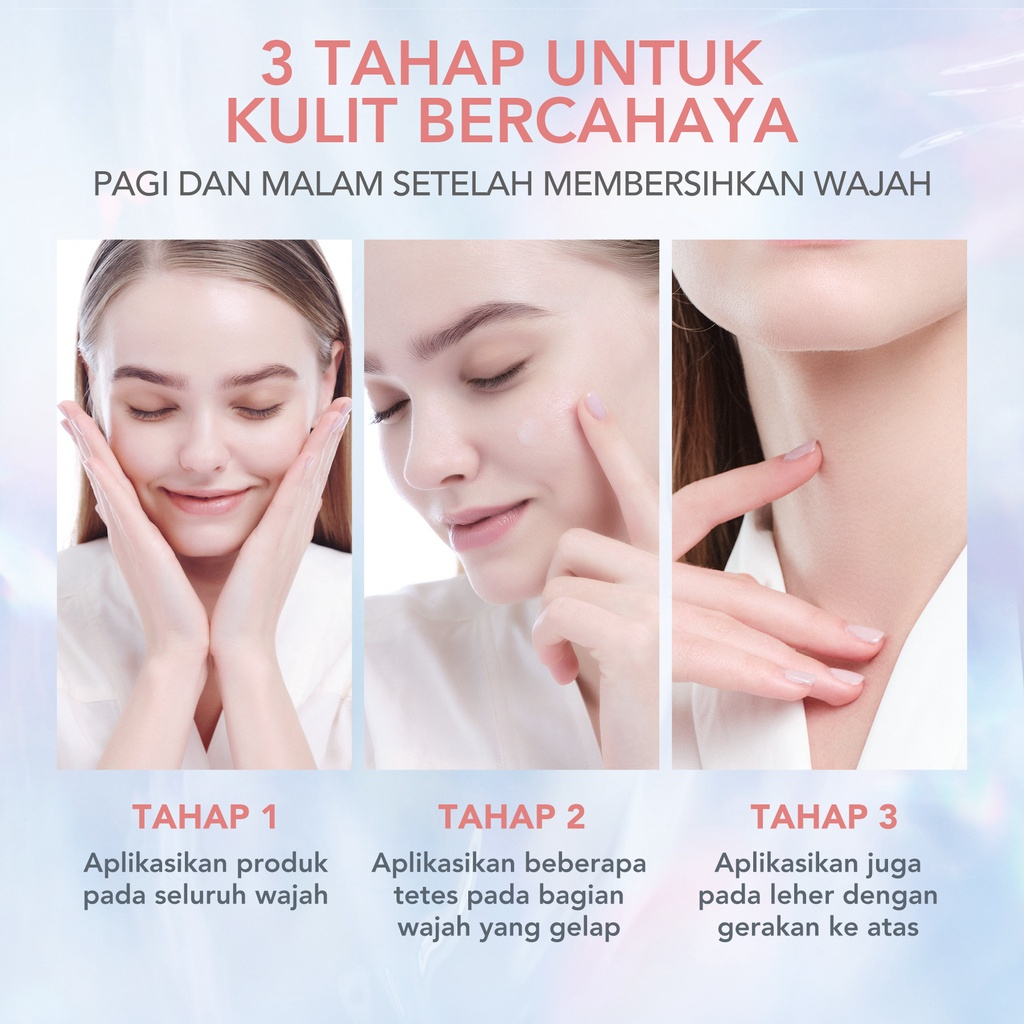 YOU The Radiance White Nourishing+ serum 5% Niacinamide dan Vitamin C Serum Brightening Mencerahkan Wajah