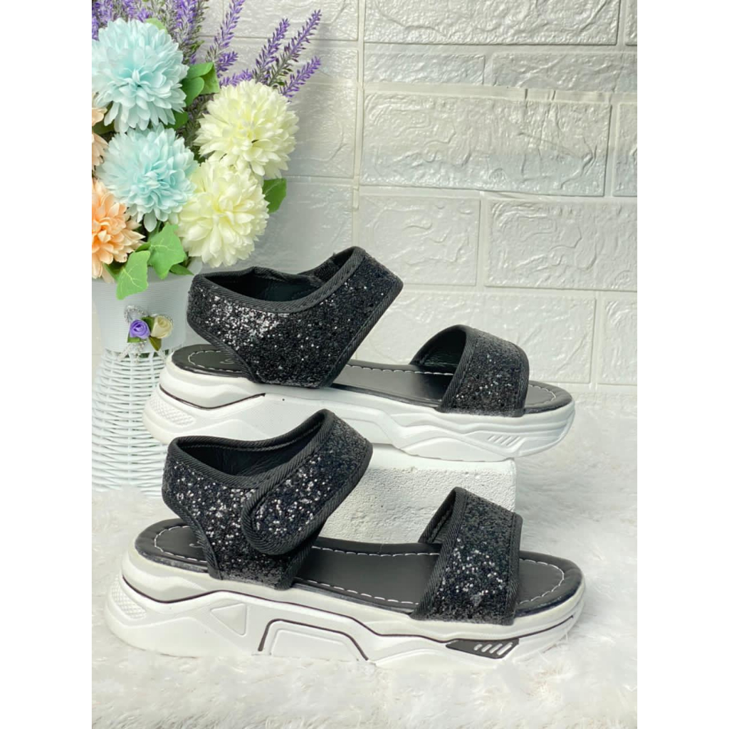 1806 IMPORT Sandal Wanita Selop Casual Tali Perekat / Sandal Wanita Korea Import Ukuran 35-40