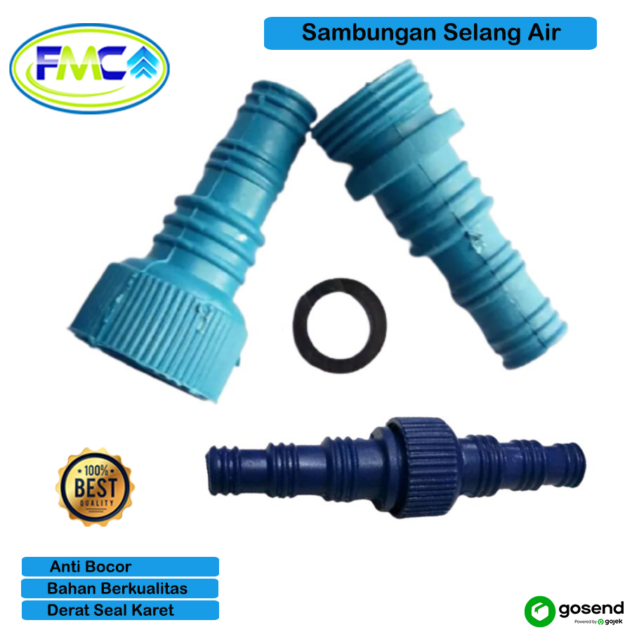 Sambungan Selang Air Anti Bocor Plastik Drat Pipa Air Praktis Kuat Konektor Penyambung Slang PVC Murah