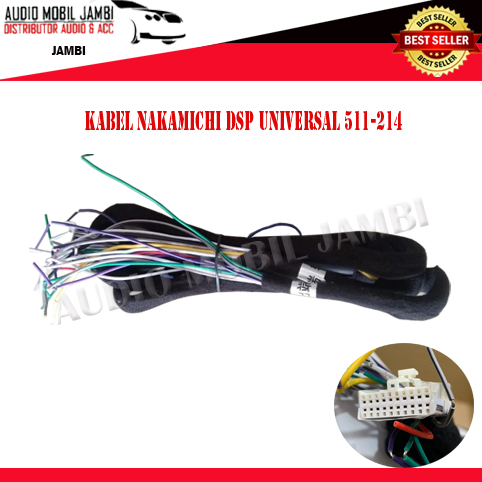 SOCKET KABEL PROCESSOR DSP NAKAMICHI