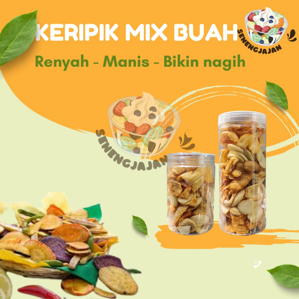 

KERIPIK MIX BUAH SUPER NIKMAT DAN HEALTHY