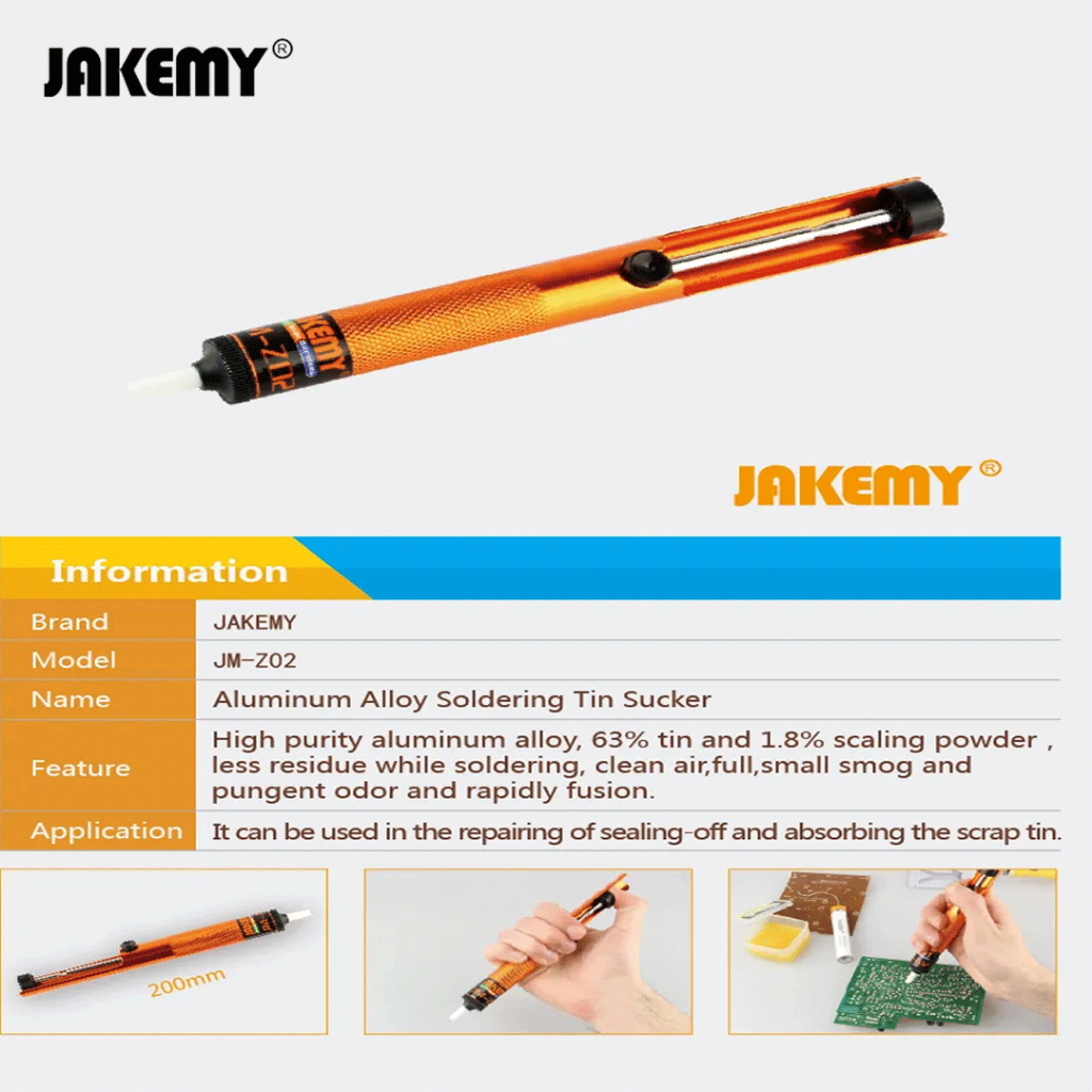 Jakemy JM-Z02 Sedot Timah /Penyedot Timah Aluminium Pump Original