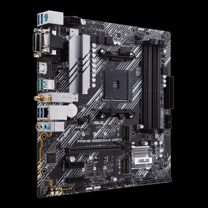 Mainboard ASUS Prime B550M-A Wifi II - mATX AM4 ASUS B550M-A Wifi - RESMI GARANSI