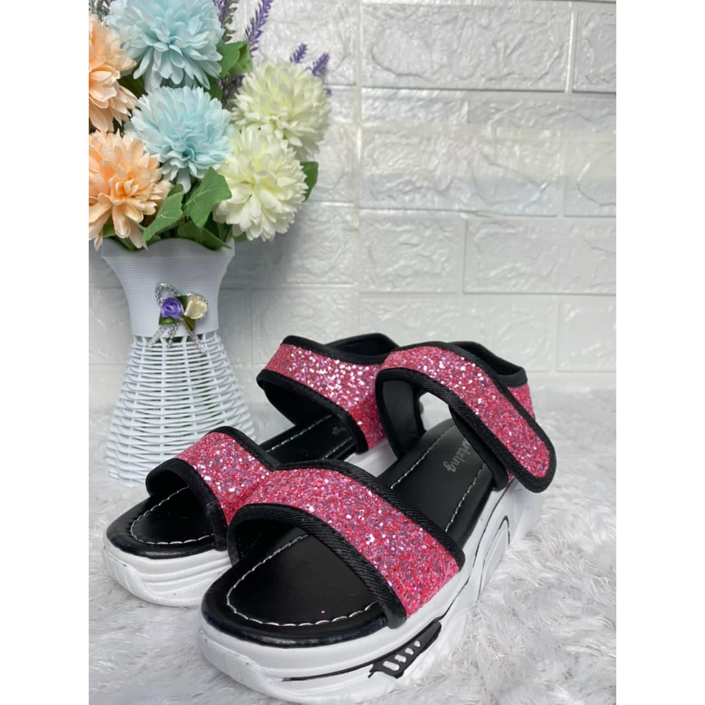 1806 IMPORT Sandal Wanita Selop Casual Tali Perekat / Sandal Wanita Korea Import Ukuran 35-40