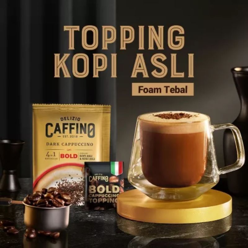 

123 - Bubuk Kopi Instan - CAFFINO BOLD DARK CAPPUCINO 1 Renteng 15 sachet x 25g