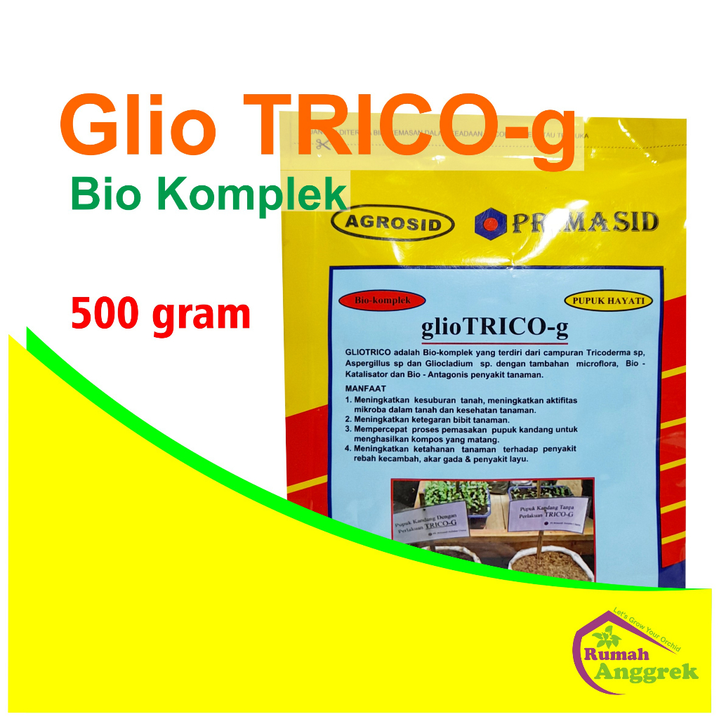 Pupuk Primasid Glio Trico-g 500 gram hayati peningkatan ketahanan tanaman anggrek hias bio komplek t