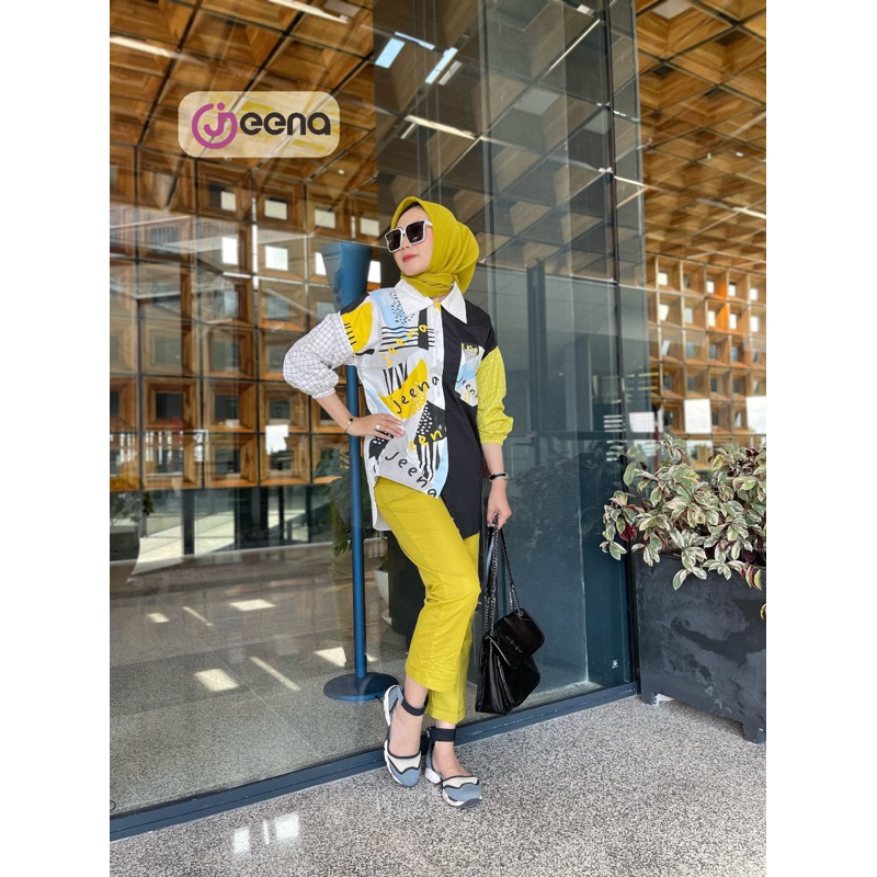 Evaterina Setelan Kemeja by Jeena