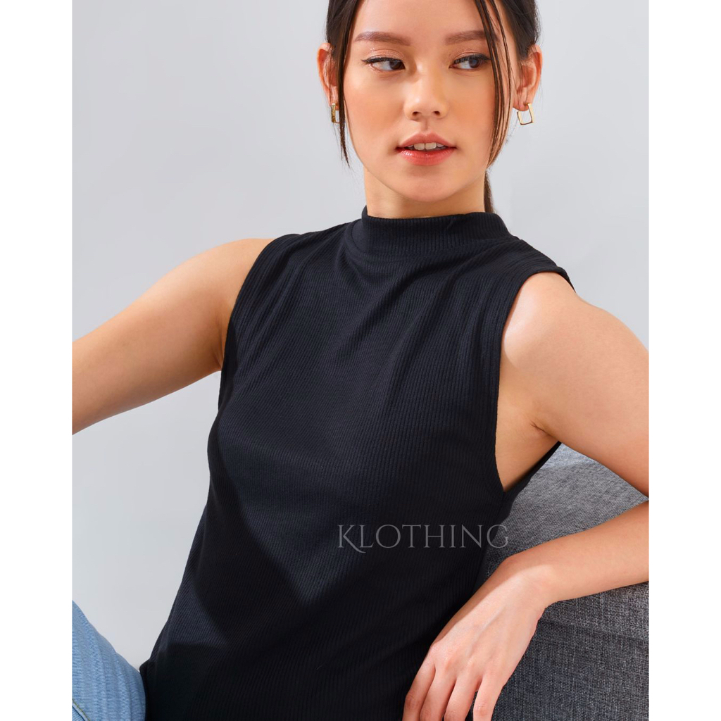 Paket Usaha 4pcs Knit Basic TankTop Wanita Premium T004 48K - PGMTA - Basic Tank top wanita korean s