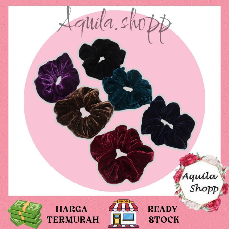 SCRUNCHIE BLUDRU / IKAT RAMBUT BLUDRU