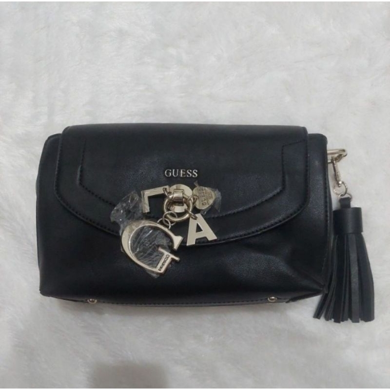 NEW SLING BLACK BAG GUESS ORIGINAL STORE INDO