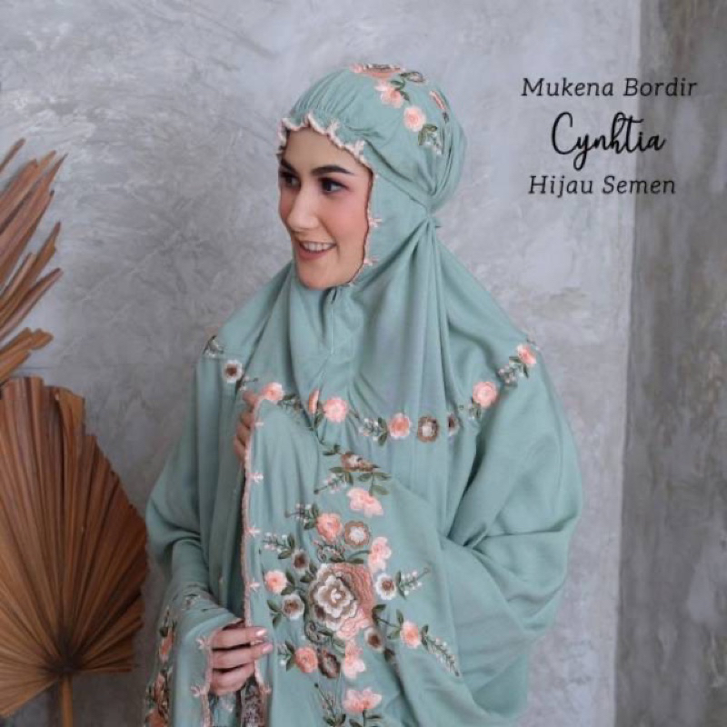 MUKENA PRMIUM CYNTHIA JUMBO BORDIR TASIKMALAYA RAYON SUPER BALI