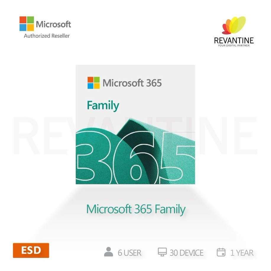 Microsoft 365 Family ESD - 6 User 30 Device 1 Tahun