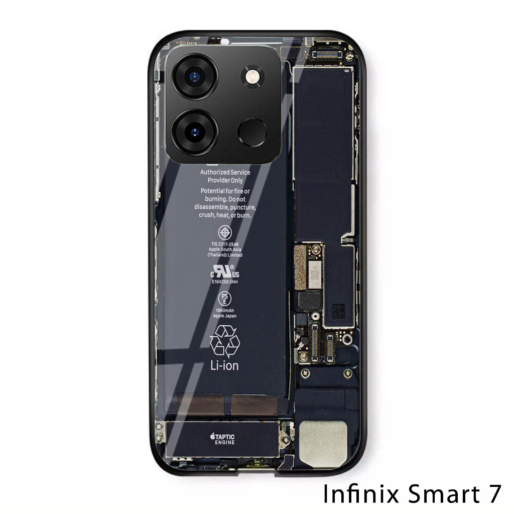 Softcase Glass Kaca Infinix Smart 7 - Case Handphone Infinix Smart 7 (N10)